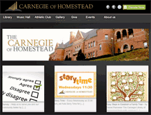 Tablet Screenshot of carnegieofhomestead.com